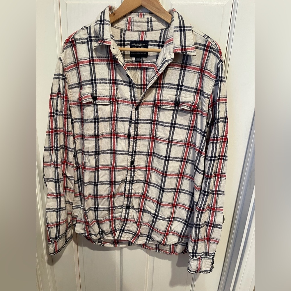 Flannel Lot Men’s American Eagle Outfitters and Hollister Size L